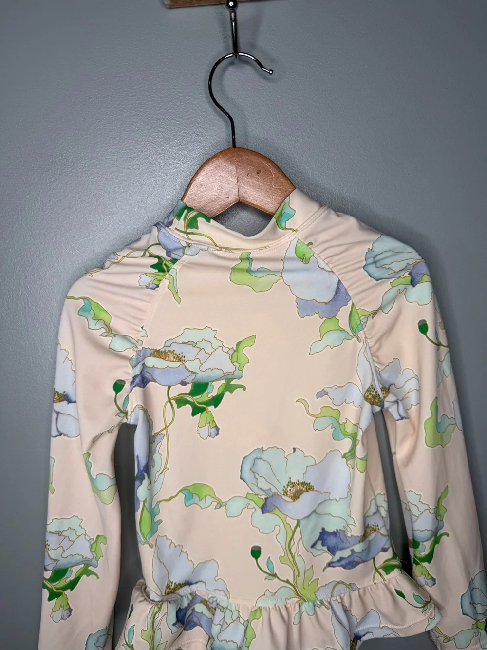 Janie and Jack Long Sleeve Floral Swim Top Rashguard